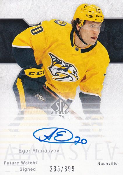 AUTO RC karta EGOR AFANASYEV 23-24 SP Authentic 03-04 Retro Future Watch Signed /399